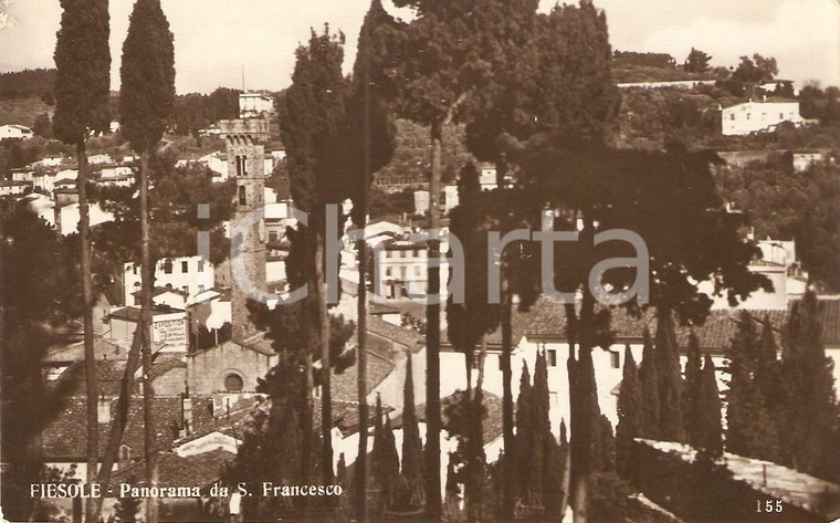 1940 ca FIESOLE (FI) Panorama dal Convento di San Francesco *Cartolina FP NV