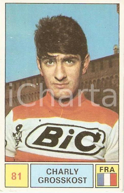 PANINI - SPRINT 1971 Figurina Charly GROSSKOST n. 81 Ciclismo Sponsor BIC 