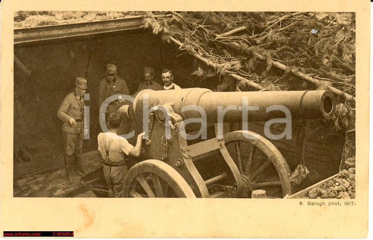 1917 WWI Gorizia, Cannone italiano preso da austriaci