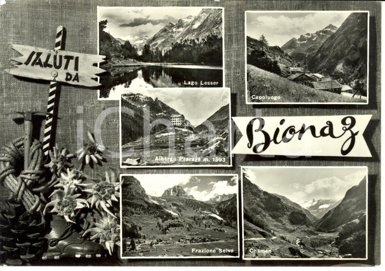 1950 ca BIONAZ (AO) Vedutine del paese *Cartolina FG NV
