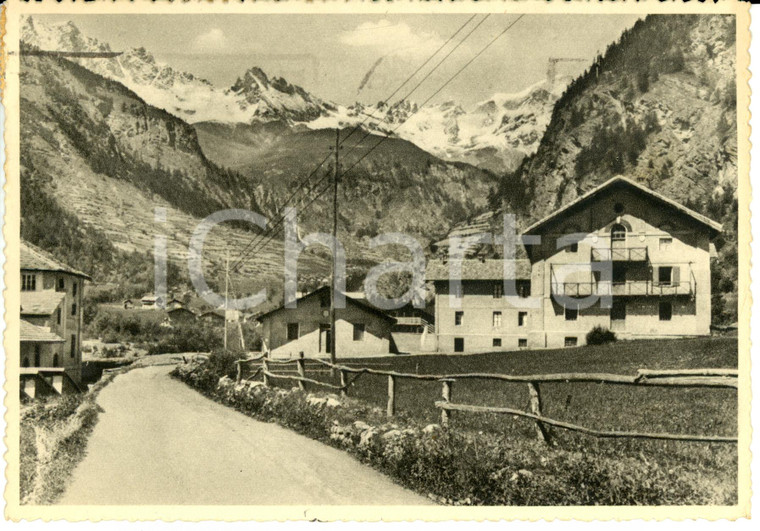 1950 OLLOMONTE (AO) Casa Alpina dei PP. Barnabiti *Cartolina postale FG VG