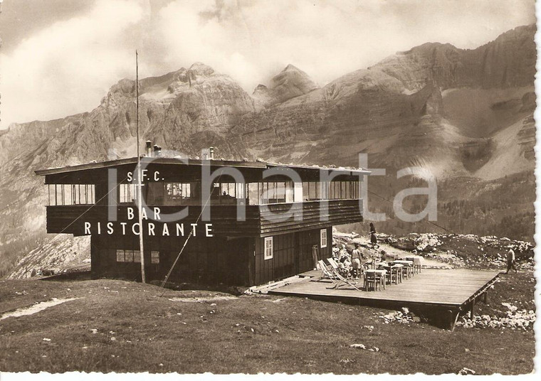 1950 MADONNA DI CAMPIGLIO (TN) Bar Ristorante del Monte Spinale *Cartolina FG VG