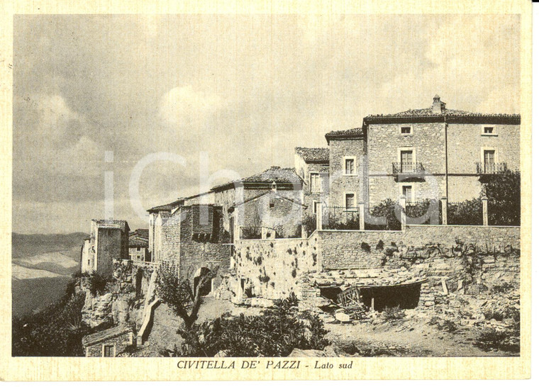 1957 CIVITELLA DE' PAZZI (TR) Scorcio panoramico lato Sud *Cartolina FG VG