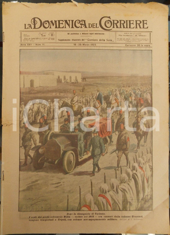 1923 LA DOMENICA DEL CORRIERE Polisportiva dei grassi VIGEVANO Achille BELTRAME