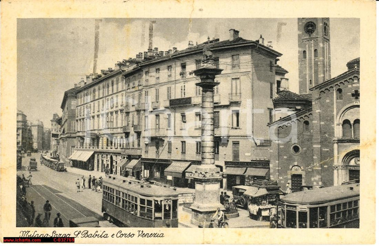 1928 Milano - Incrocio San Babila corso Venezia