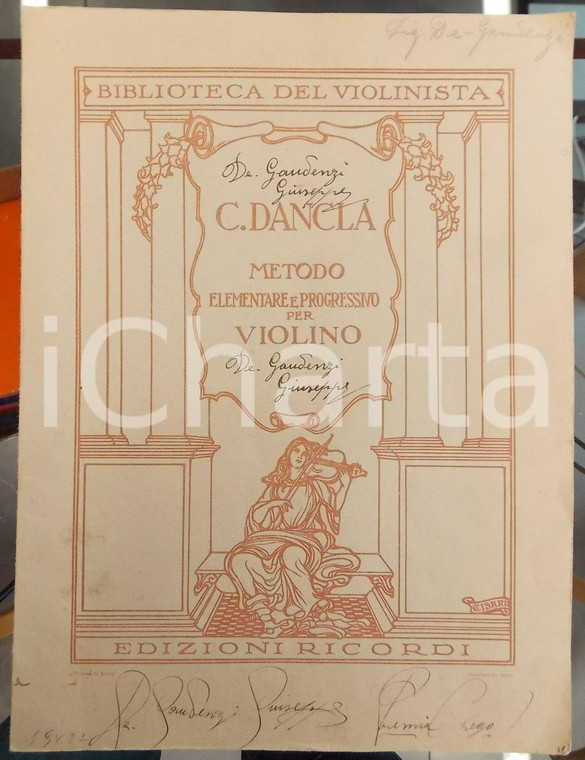 1905 Charles DANCLA Metodo elementare e progressivo per violino Fasc. 4° RICORDI