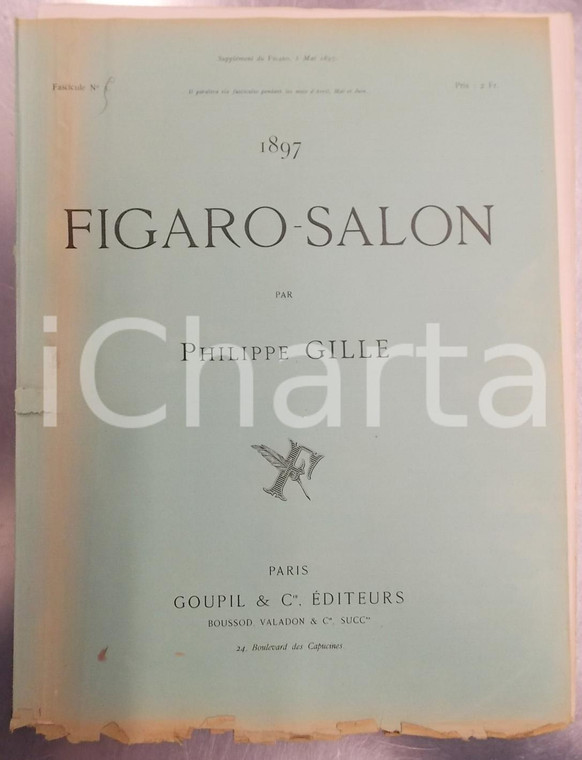 Maggio 1897 FIGARO-SALON *Rivista ILLUSTRATA n° 5 Etolie polaire à CHERBOURG