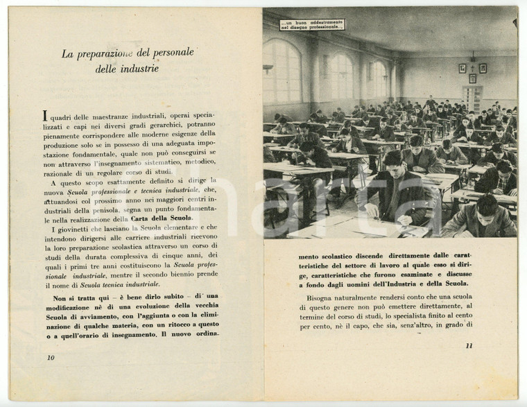 1941 ROMA MINISTERO EDUCAZIONE NAZIONALE La scuola professionale