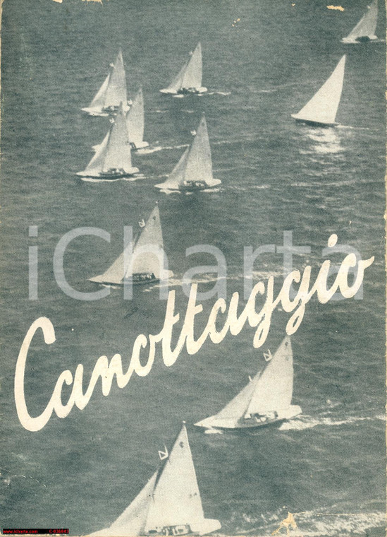 1940 circa Mario ERBA Canottaggio a vela ill. FORNELLI