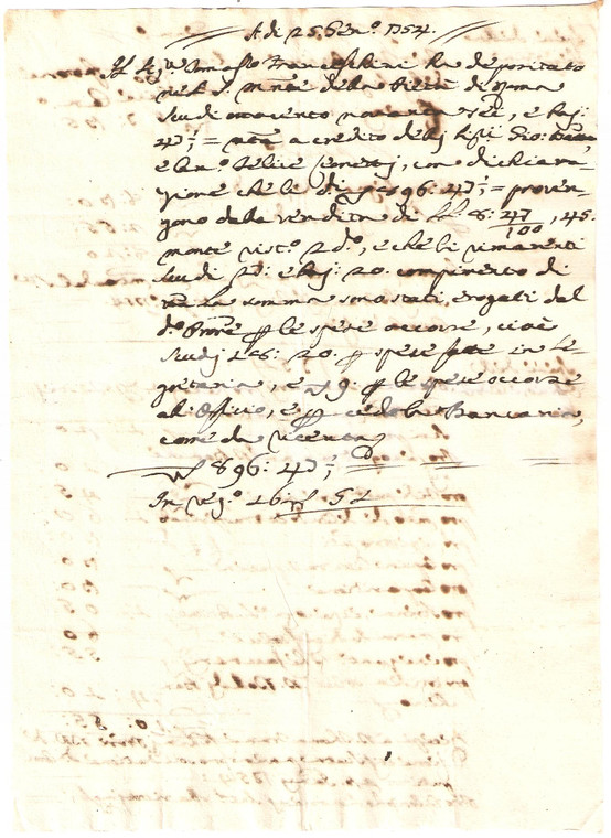 1754 CASCIA (PG) Deposito LEONETTI al Monte della Pietà