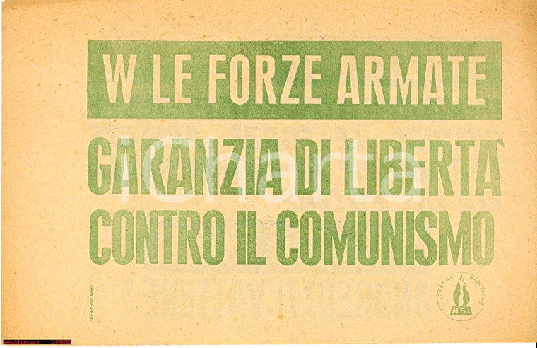 1970 MSI - W le forze armate, Andreotti vattene