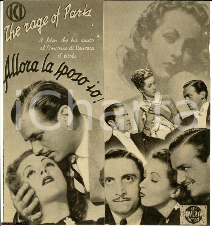 1938 Henry KOSTER Allora la sposo io!  - cinema