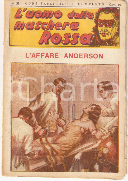 1936 L'UOMO DALLA MASCHERA ROSSA L'affare Anderson *Rivista n°22
