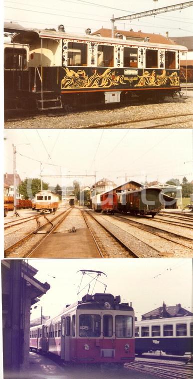 1983 SVIZZERA Chemin de Fer Lausanne-Echallens-Bercher LEB Treni *LOTTO 3 Foto