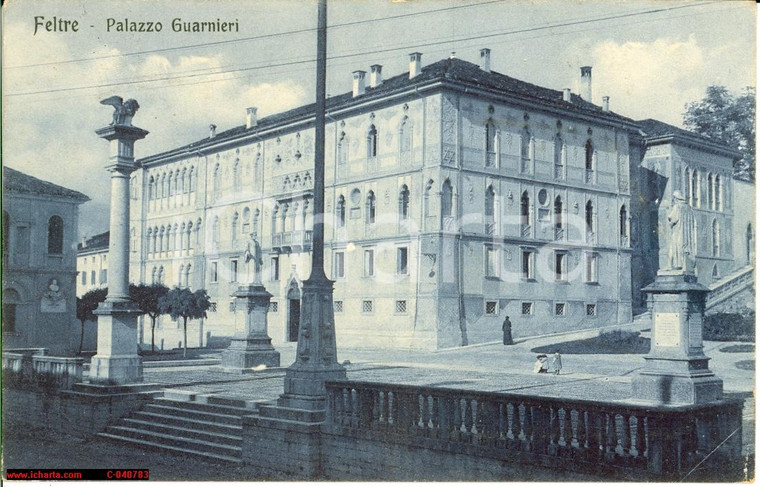 1916 Feltre Palazzo Guarnieri - Veduta animata