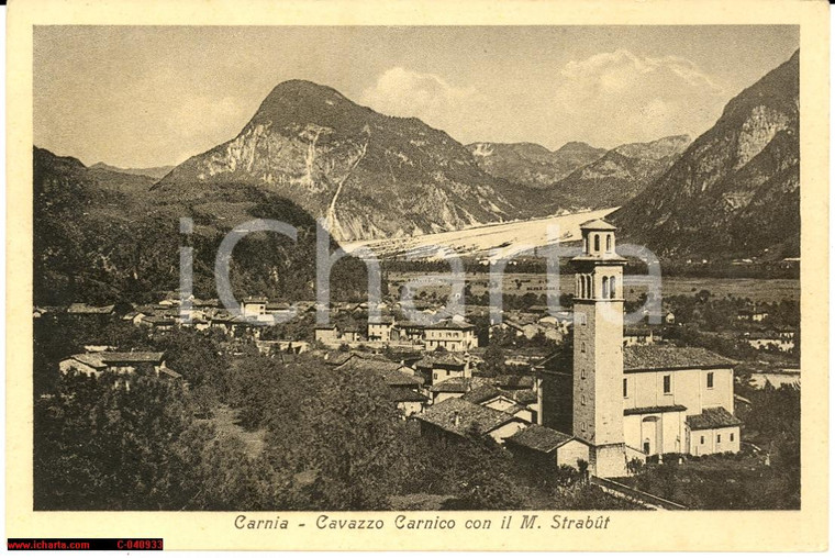 1930 Cavazzo Carnico *Veduta generale e Strabut NV