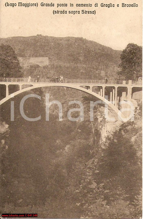 1927 BROVELLO CARPUGNINO (VB) Ponte sospeso GRAGLIA FP