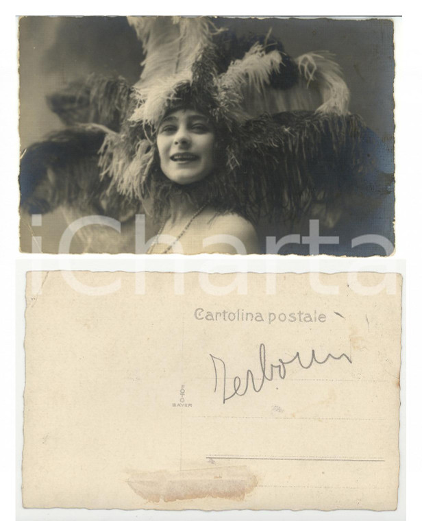 1920 ca Cartolina Nanda PRIMAVERA Attrice operetta FP NV