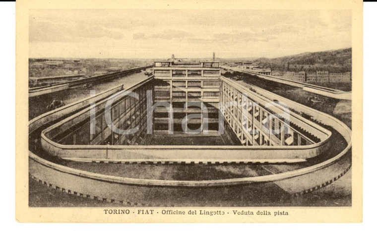 1927 TORINO FIAT - Officine del LINGOTTO - Veduta pista FP NV