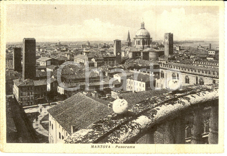 1951 MANTOVA Panorama della città *Cartolina FG VG