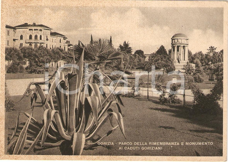 1942 GORIZIA Parco della Rimembranza e monumento ai Caduti * Cartolina