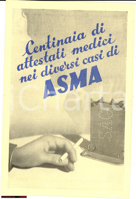 1935 - Sigarette Balsamiche ANDREU contro l'asma