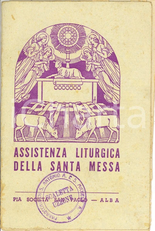 1950 ca SCALETTA UZZONE (CN) Assistenza liturgica della Santa Messa