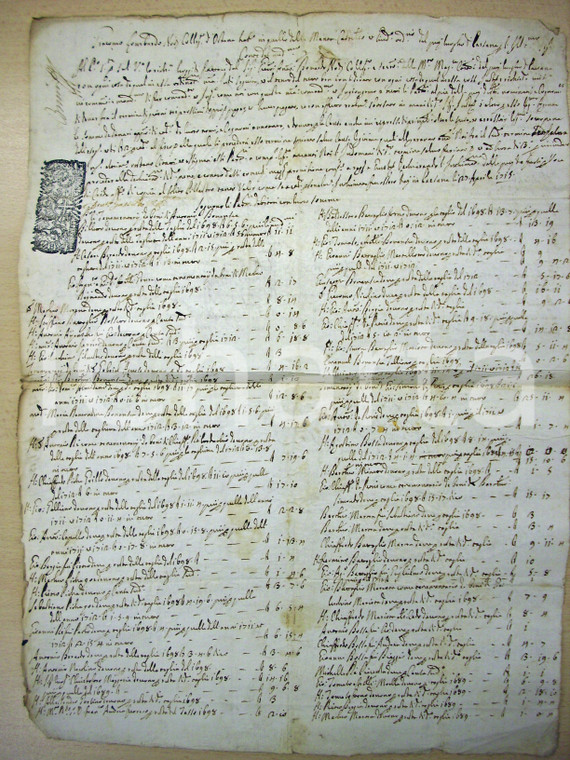 1715 PAESANA (CN) Avviso pubblico contro debitori RARO