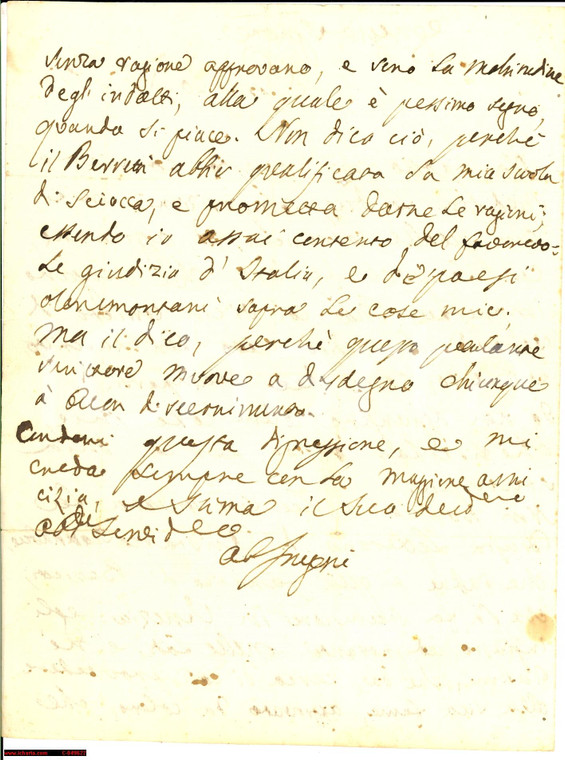 1763 PARMA Carlo Innocenzo FRUGONI vs Giuseppe BARETTI