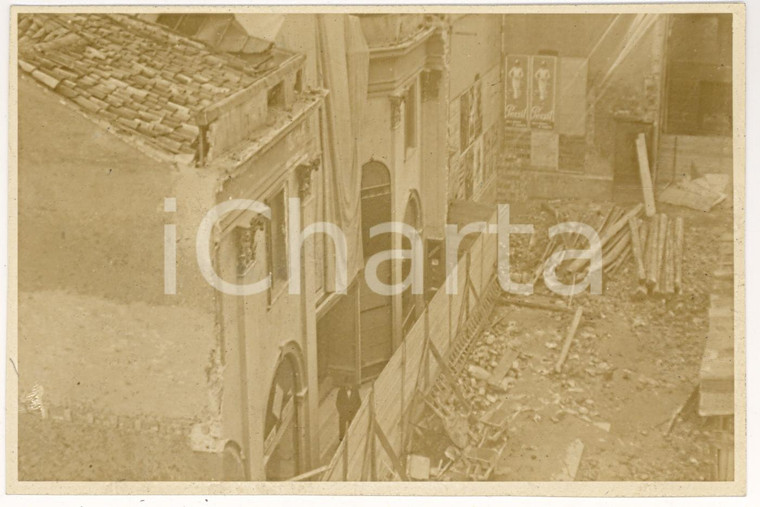 1932 MILANO Demolizione della Galleria DE CRISTOFORIS per Corso Littorio *Foto