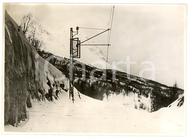 1940 ca NARVIK (NORVEGIA) WW2 Paesaggio con la Erzbahn *Fotografia