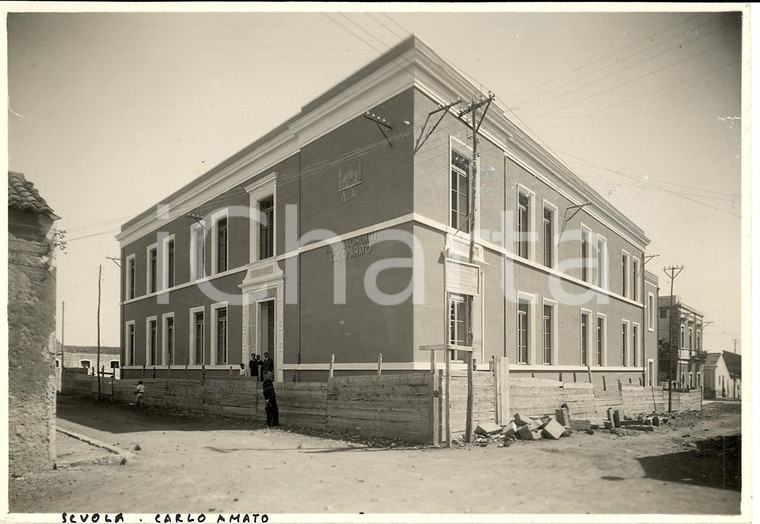 1933 CATANIA La nuova scuola Carlo AMATO Foto ANIMATA