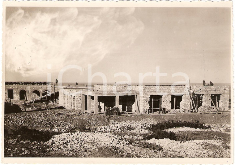 1939 EL-GLAA (LIBIA) Costruzione scuole villaggio musulmano *Fotografia