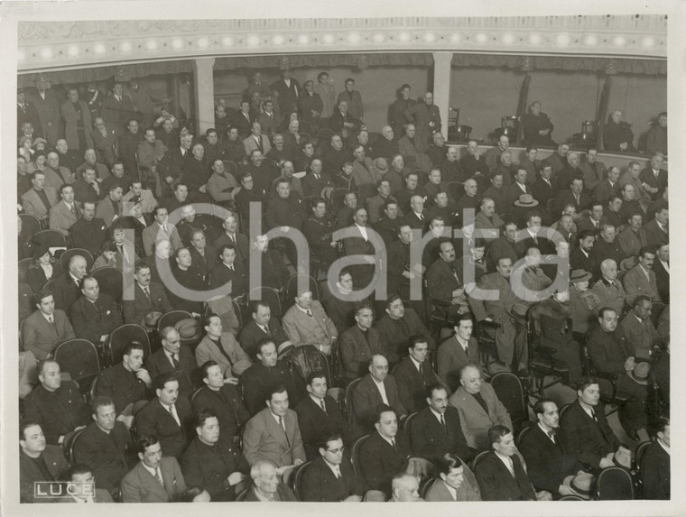 1935 ROMA Premiazione provinciale Grano Teatro QUIRINO *Fotografia