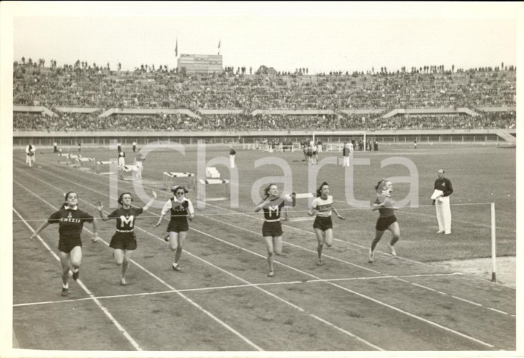 1941 TORINO Atletica Finale corsa 50 metri piani GIL