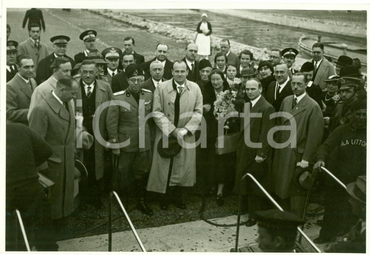 1936 GENOVA Ministro REICH Hans FRANK con ALA LITTORIA *Fotografia