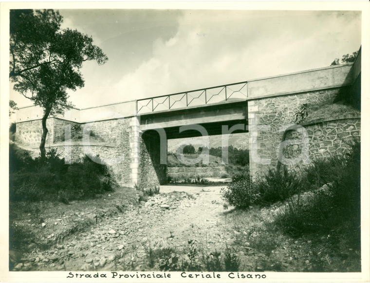 1932 CERIALE (SV) Ponte su Rio CARENDA Strada Provinciale per CISANO SUL NEVA