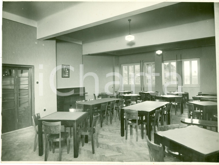 1934 GENOVA Sala da pranzo della CASA DELLO STUDENTE *Fotografia