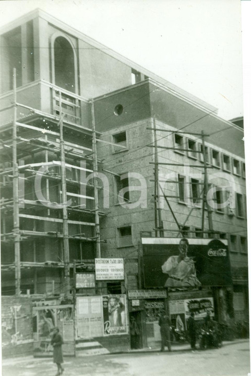 1939 MILANO Ponteggi costruzione nuovo TEATRO LIRICO via Cannobio *Fotografia