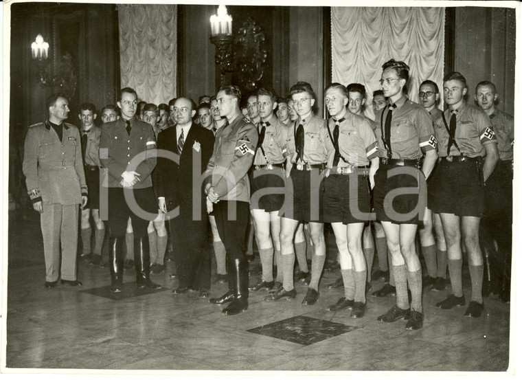 1941 MILANO Ricevimento della Gioventù Hitleriana HITLERJUGEND in visita *Foto
