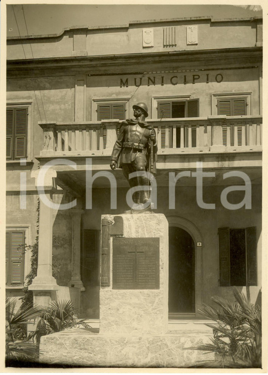 1933 BRUGNATO (SP) Monumento fascista ai Caduti appena inaugurato *Fotografia