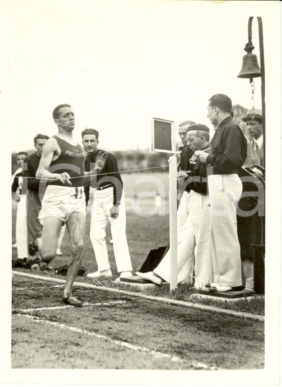 1936 MILANO Luigi BECCALI vince 1500 metri PREOLIMPIONICA Atletica Leggera *Foto