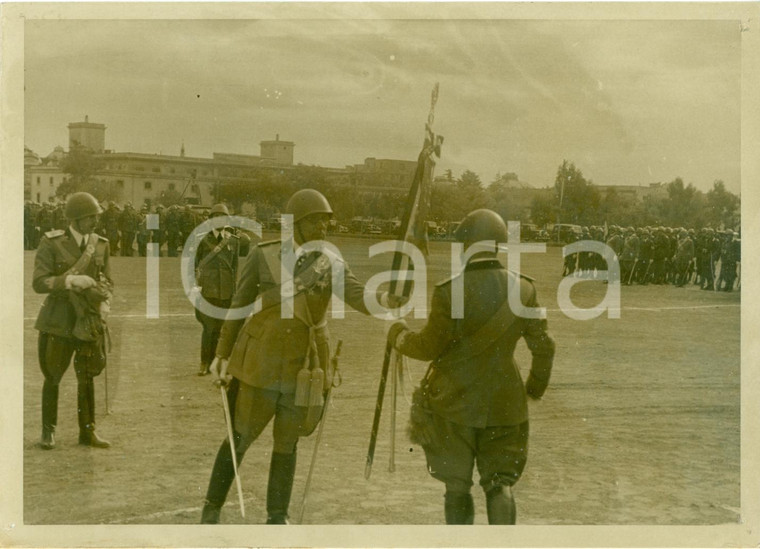 1938 ROMA Consegna dello stendardo a COMMISSARIATO MILITARE *Fotografia