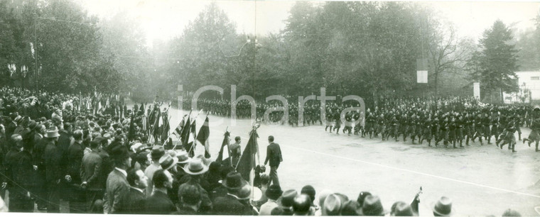 1933 MILANO Parata in onore del Fascio Giovanile *Fotografia DOPPIA