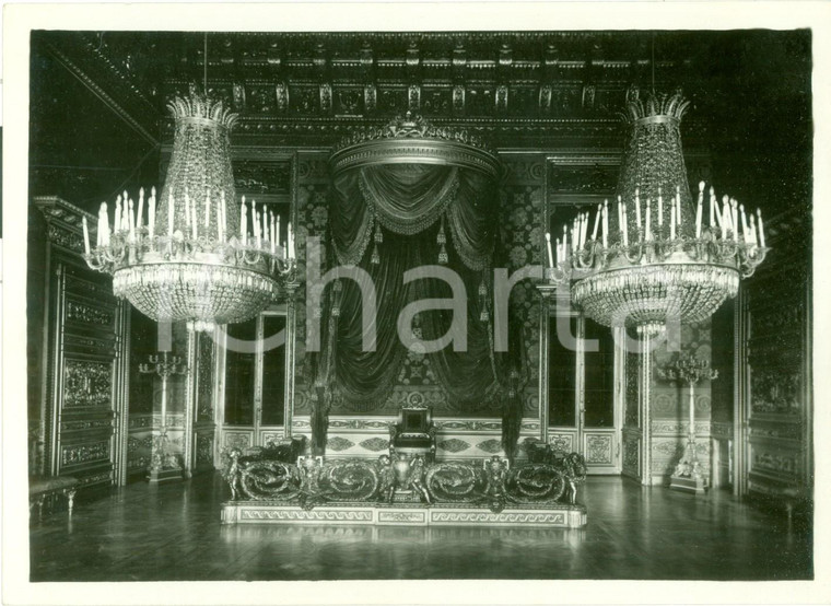 1930 TORINO PALAZZO REALE Sala del trono Fotografia autentica Guido COMETTO