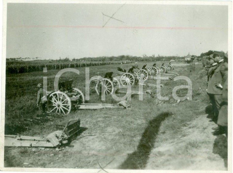 1939 GRANDI MANOVRE Cannoni conquistati al nemico *Fotografia