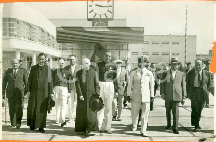 1938 RIMINI? Ildefonso SCHUSTER Rino PARENTI a colonie adriatiche bimbi milanesi