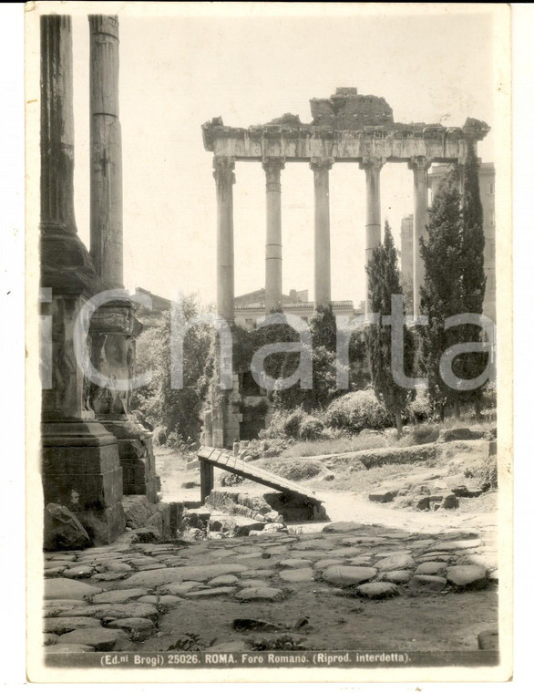 1930 ca ROMA Veduta del Foro Romano *Fotografia BROGI 13x17 cm