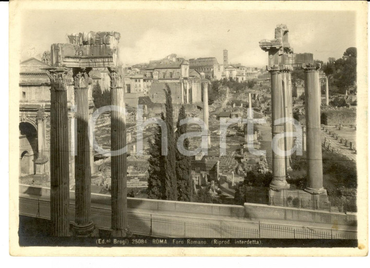 1930 ca ROMA Foro Romano - Veduta dall'alto *Fotografia BROGI 13x17 cm