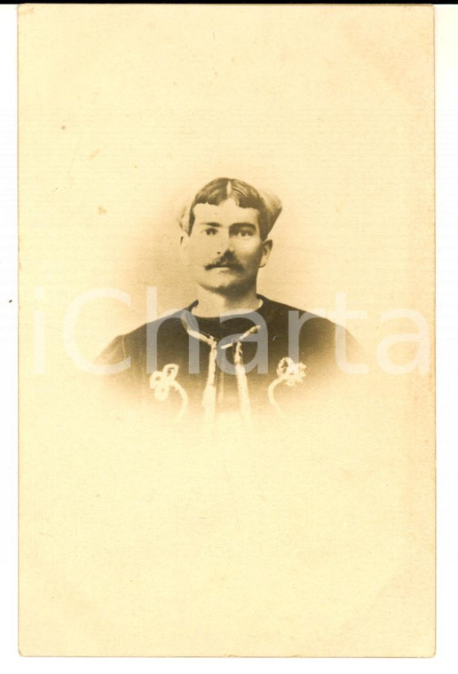 1924 FRANCE Jeune homme en uniforme des ZOUAVES *Photo CHATEAUNEUF Carte postale
